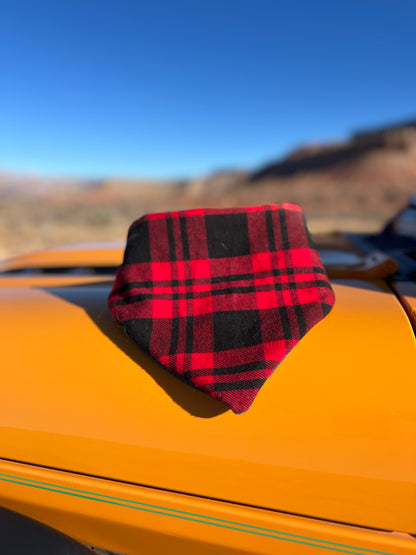 Red and black buffalo plaid flannel